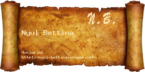 Nyul Bettina névjegykártya